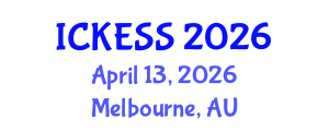 International Conference on Kinesiology, Exercise and Sport Sciences (ICKESS) April 13, 2026 - Melbourne, Australia International Conference on Kinesiology, Exercise and Sport Sciences (ICKESS) April 13, 2026 - Melbourne, Australia