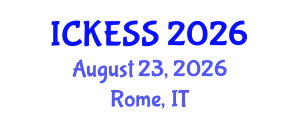 International Conference on Kinesiology, Exercise and Sport Sciences (ICKESS) August 23, 2026 - Rome, Italy International Conference on Kinesiology, Exercise and Sport Sciences (ICKESS) August 23, 2026 - Rome, Italy