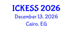 International Conference on Kinesiology, Exercise and Sport Sciences (ICKESS) December 13, 2026 - Cairo, Egypt International Conference on Kinesiology, Exercise and Sport Sciences (ICKESS) December 13, 2026 - Cairo, Egypt