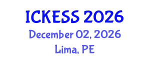 International Conference on Kinesiology, Exercise and Sport Sciences (ICKESS) December 02, 2026 - Lima, Peru International Conference on Kinesiology, Exercise and Sport Sciences (ICKESS) December 02, 2026 - Lima, Peru