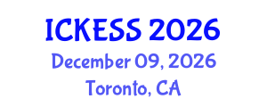International Conference on Kinesiology, Exercise and Sport Sciences (ICKESS) December 09, 2026 - Toronto, Canada