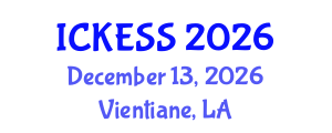 International Conference on Kinesiology, Exercise and Sport Sciences (ICKESS) December 13, 2026 - Vientiane, Laos International Conference on Kinesiology, Exercise and Sport Sciences (ICKESS) December 13, 2026 - Vientiane, Laos