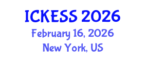 International Conference on Kinesiology, Exercise and Sport Sciences (ICKESS) February 16, 2026 - New York, United States International Conference on Kinesiology, Exercise and Sport Sciences (ICKESS) February 16, 2026 - New York, United States