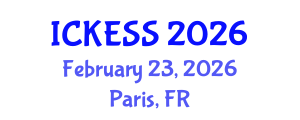 International Conference on Kinesiology, Exercise and Sport Sciences (ICKESS) February 23, 2026 - Paris, France International Conference on Kinesiology, Exercise and Sport Sciences (ICKESS) February 23, 2026 - Paris, France