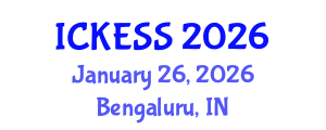 International Conference on Kinesiology, Exercise and Sport Sciences (ICKESS) January 26, 2026 - Bengaluru, India International Conference on Kinesiology, Exercise and Sport Sciences (ICKESS) January 26, 2026 - Bengaluru, India