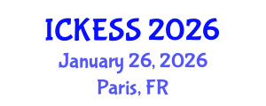 International Conference on Kinesiology, Exercise and Sport Sciences (ICKESS) January 26, 2026 - Paris, France International Conference on Kinesiology, Exercise and Sport Sciences (ICKESS) January 26, 2026 - Paris, France