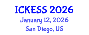 International Conference on Kinesiology, Exercise and Sport Sciences (ICKESS) January 12, 2026 - San Diego, United States International Conference on Kinesiology, Exercise and Sport Sciences (ICKESS) January 12, 2026 - San Diego, United States