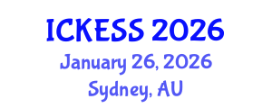 International Conference on Kinesiology, Exercise and Sport Sciences (ICKESS) January 26, 2026 - Sydney, Australia International Conference on Kinesiology, Exercise and Sport Sciences (ICKESS) January 26, 2026 - Sydney, Australia