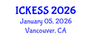 International Conference on Kinesiology, Exercise and Sport Sciences (ICKESS) January 05, 2026 - Vancouver, Canada International Conference on Kinesiology, Exercise and Sport Sciences (ICKESS) January 05, 2026 - Vancouver, Canada
