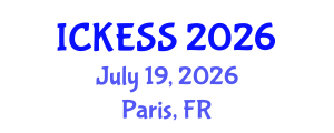 International Conference on Kinesiology, Exercise and Sport Sciences (ICKESS) July 19, 2026 - Paris, France International Conference on Kinesiology, Exercise and Sport Sciences (ICKESS) July 19, 2026 - Paris, France
