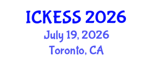 International Conference on Kinesiology, Exercise and Sport Sciences (ICKESS) July 19, 2026 - Toronto, Canada International Conference on Kinesiology, Exercise and Sport Sciences (ICKESS) July 19, 2026 - Toronto, Canada