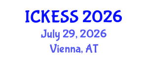 International Conference on Kinesiology, Exercise and Sport Sciences (ICKESS) July 29, 2026 - Vienna, Austria International Conference on Kinesiology, Exercise and Sport Sciences (ICKESS) July 29, 2026 - Vienna, Austria