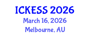 International Conference on Kinesiology, Exercise and Sport Sciences (ICKESS) March 16, 2026 - Melbourne, Australia International Conference on Kinesiology, Exercise and Sport Sciences (ICKESS) March 16, 2026 - Melbourne, Australia