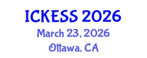 International Conference on Kinesiology, Exercise and Sport Sciences (ICKESS) March 23, 2026 - Ottawa, Canada International Conference on Kinesiology, Exercise and Sport Sciences (ICKESS) March 23, 2026 - Ottawa, Canada