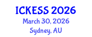 International Conference on Kinesiology, Exercise and Sport Sciences (ICKESS) March 30, 2026 - Sydney, Australia International Conference on Kinesiology, Exercise and Sport Sciences (ICKESS) March 30, 2026 - Sydney, Australia