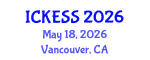 International Conference on Kinesiology, Exercise and Sport Sciences (ICKESS) May 18, 2026 - Vancouver, Canada International Conference on Kinesiology, Exercise and Sport Sciences (ICKESS) May 18, 2026 - Vancouver, Canada