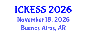 International Conference on Kinesiology, Exercise and Sport Sciences (ICKESS) November 18, 2026 - Buenos Aires, Argentina International Conference on Kinesiology, Exercise and Sport Sciences (ICKESS) November 18, 2026 - Buenos Aires, Argentina