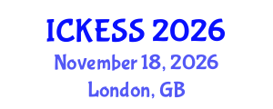 International Conference on Kinesiology, Exercise and Sport Sciences (ICKESS) November 18, 2026 - London, United Kingdom International Conference on Kinesiology, Exercise and Sport Sciences (ICKESS) November 18, 2026 - London, United Kingdom