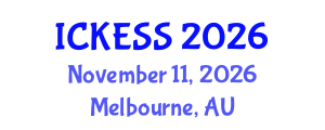 International Conference on Kinesiology, Exercise and Sport Sciences (ICKESS) November 11, 2026 - Melbourne, Australia International Conference on Kinesiology, Exercise and Sport Sciences (ICKESS) November 11, 2026 - Melbourne, Australia