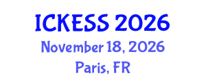 International Conference on Kinesiology, Exercise and Sport Sciences (ICKESS) November 18, 2026 - Paris, France International Conference on Kinesiology, Exercise and Sport Sciences (ICKESS) November 18, 2026 - Paris, France