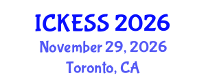 International Conference on Kinesiology, Exercise and Sport Sciences (ICKESS) November 29, 2026 - Toronto, Canada
