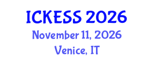 International Conference on Kinesiology, Exercise and Sport Sciences (ICKESS) November 11, 2026 - Venice, Italy