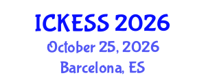 International Conference on Kinesiology, Exercise and Sport Sciences (ICKESS) October 25, 2026 - Barcelona, Spain