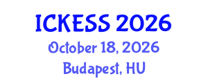 International Conference on Kinesiology, Exercise and Sport Sciences (ICKESS) October 18, 2026 - Budapest, Hungary