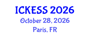 International Conference on Kinesiology, Exercise and Sport Sciences (ICKESS) October 28, 2026 - Paris, France