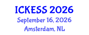 International Conference on Kinesiology, Exercise and Sport Sciences (ICKESS) September 16, 2026 - Amsterdam, Netherlands International Conference on Kinesiology, Exercise and Sport Sciences (ICKESS) September 16, 2026 - Amsterdam, Netherlands