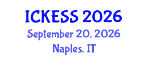 International Conference on Kinesiology, Exercise and Sport Sciences (ICKESS) September 20, 2026 - Naples, Italy International Conference on Kinesiology, Exercise and Sport Sciences (ICKESS) September 20, 2026 - Naples, Italy