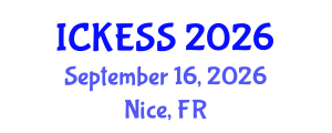 International Conference on Kinesiology, Exercise and Sport Sciences (ICKESS) September 16, 2026 - Nice, France International Conference on Kinesiology, Exercise and Sport Sciences (ICKESS) September 16, 2026 - Nice, France