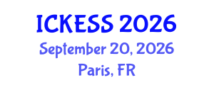 International Conference on Kinesiology, Exercise and Sport Sciences (ICKESS) September 20, 2026 - Paris, France International Conference on Kinesiology, Exercise and Sport Sciences (ICKESS) September 20, 2026 - Paris, France