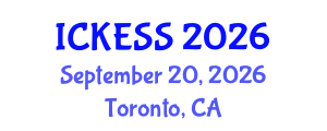 International Conference on Kinesiology, Exercise and Sport Sciences (ICKESS) September 20, 2026 - Toronto, Canada International Conference on Kinesiology, Exercise and Sport Sciences (ICKESS) September 20, 2026 - Toronto, Canada