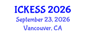 International Conference on Kinesiology, Exercise and Sport Sciences (ICKESS) September 23, 2026 - Vancouver, Canada International Conference on Kinesiology, Exercise and Sport Sciences (ICKESS) September 23, 2026 - Vancouver, Canada