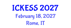 International Conference on Kinesiology, Exercise and Sport Sciences (ICKESS) February 18, 2027 - Rome, Italy