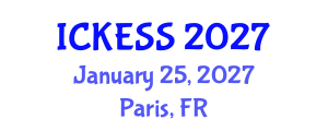 International Conference on Kinesiology, Exercise and Sport Sciences (ICKESS) January 25, 2027 - Paris, France