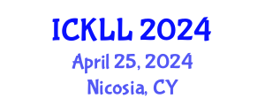 International Conference on Knowledge and Language Learning (ICKLL) April 25, 2024 - Nicosia, Cyprus