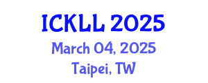 International Conference on Knowledge and Language Learning (ICKLL) March 04, 2025 - Taipei, Taiwan