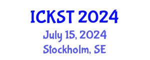 International Conference on Knowledge and Smart Technology (ICKST) July 15, 2024 - Stockholm, Sweden