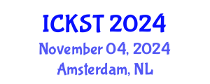 International Conference on Knowledge and Smart Technology (ICKST) November 04, 2024 - Amsterdam, Netherlands