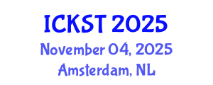 International Conference on Knowledge and Smart Technology (ICKST) November 04, 2025 - Amsterdam, Netherlands