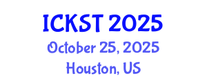 International Conference on Knowledge and Smart Technology (ICKST) October 25, 2025 - Houston, United States