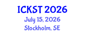 International Conference on Knowledge and Smart Technology (ICKST) July 15, 2026 - Stockholm, Sweden