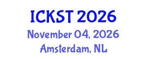 International Conference on Knowledge and Smart Technology (ICKST) November 04, 2026 - Amsterdam, Netherlands