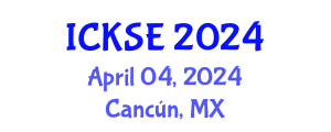 International Conference on Knowledge and Software Engineering (ICKSE) April 04, 2024 - Cancún, Mexico