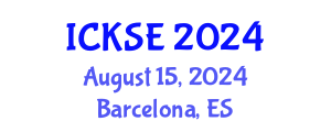 International Conference on Knowledge and Software Engineering (ICKSE) August 15, 2024 - Barcelona, Spain