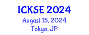 International Conference on Knowledge and Software Engineering (ICKSE) August 15, 2024 - Tokyo, Japan