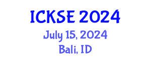 International Conference on Knowledge and Software Engineering (ICKSE) July 15, 2024 - Bali, Indonesia