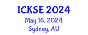 International Conference on Knowledge and Software Engineering (ICKSE) May 16, 2024 - Sydney, Australia